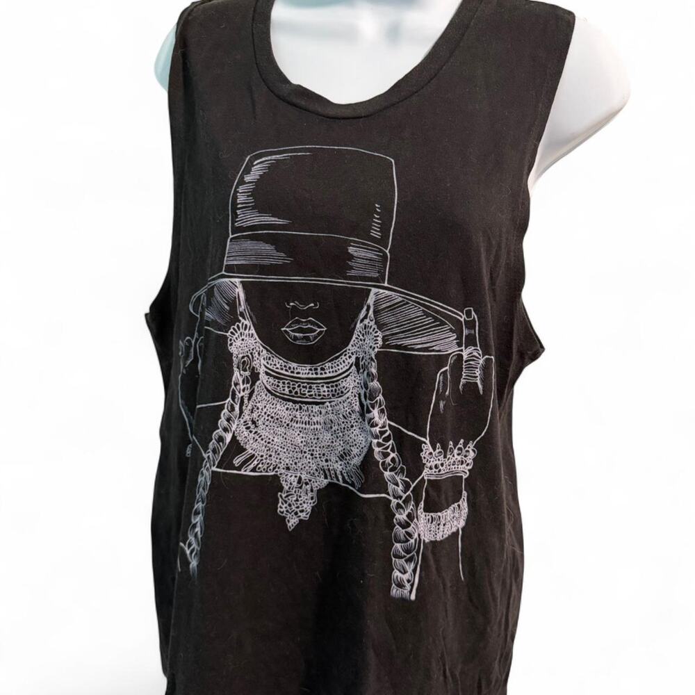 Beyonce Formation World Tour 2016 Official Black Tank Top Size M